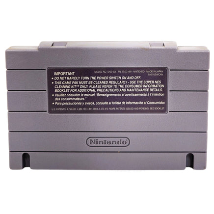 Super Battletank War in the Gulf Super Nintendo Very Good Loose - Back of Cart