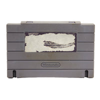 SimCity Super Nintendo Acceptable Loose - Cartridge Back View