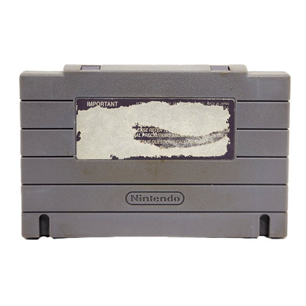 SimCity Super Nintendo Acceptable Loose - Cartridge Back View
