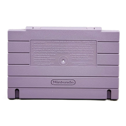 Super Star Wars The Empire Strikes Back Super Nintendo Very Good - Authentic Cartridge Rear View
