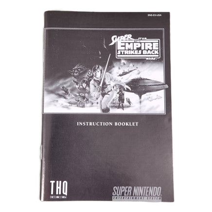 Super Star Wars The Empire Strikes Back Super Nintendo Very Good - Authentic Instruction Manual
