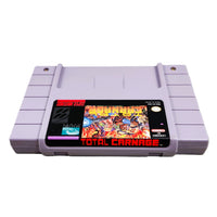Total Carnage Super Nintendo Very Good - Top Spine Label Of Authentic Game Cartridge