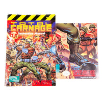 Total Carnage Super Nintendo Very Good - Authentic Game Instruction Manual and Poster