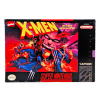 X-Men Mutant Apocalypse Super Nintendo Very Good CIB - Official Game Box Front Artwork