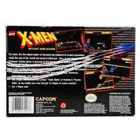 X-Men Mutant Apocalypse Super Nintendo Very Good CIB - Official Game Box Rear Artwork