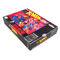 X-Men Mutant Apocalypse Super Nintendo Very Good CIB - Official Game Box Bottom Corner Shown