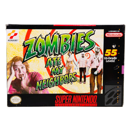 Zombies Ate My Neighbors Super Nintendo Very Good CIB - Original Retail Box Front