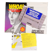 Zombies Ate My Neighbors Super Nintendo Very Good - Additional Paperwork, Brochures, Pamphlets, Registration Card Shown