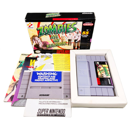 Zombies Ate My Neighbors Super Nintendo Very Good CIB - Original Retail Box with Manual and Cartridge