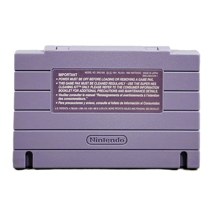 Zombies Ate My Neighbors Super Nintendo Very Good - Back Of Authentic Retail Cartridge Label View