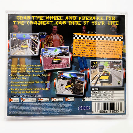 Crazy Taxi Dreamcast Very Good - Back Cover Art Shown