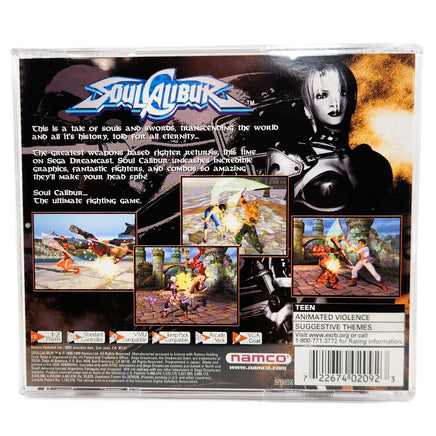 Soulcalibur Dreamcast Like New - Authentic Back Cover Art