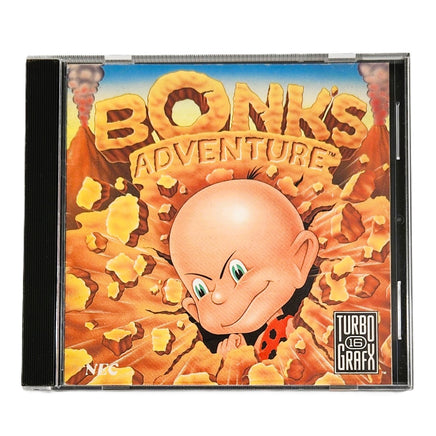 Bonks Adventure Turbografx16 Good - Authentic Game Case Front View
