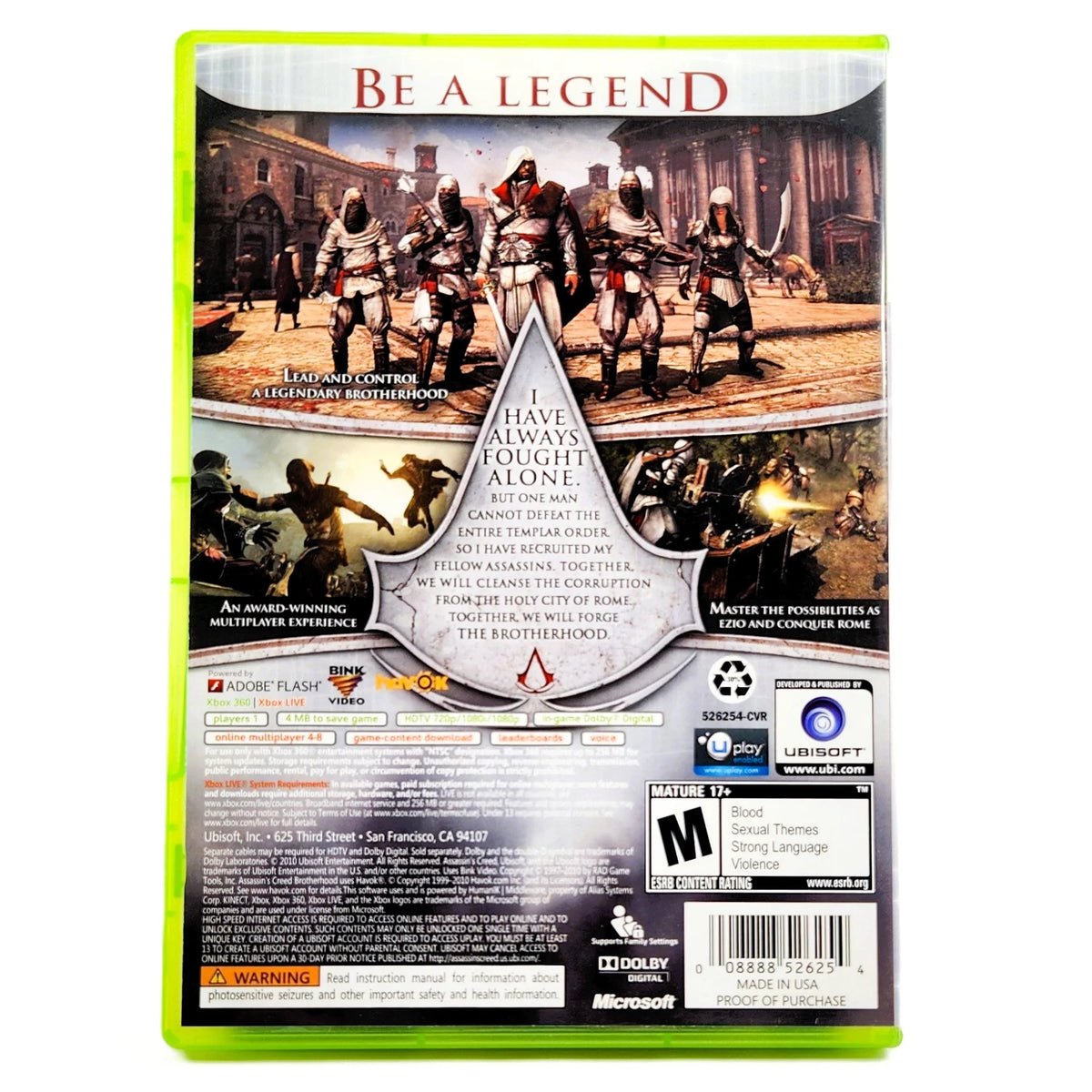 Buy Assassin's Creed: Brotherhood | Used Xbox 360 Video Game