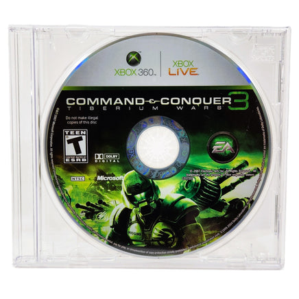 Command Conquer 3 Tiberium Wars Xbox 360 Very Good Loose - Front of game disc shown