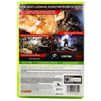 Crysis 3 Hunter Edition Xbox 360 Like New - Back Cover Of Game Case