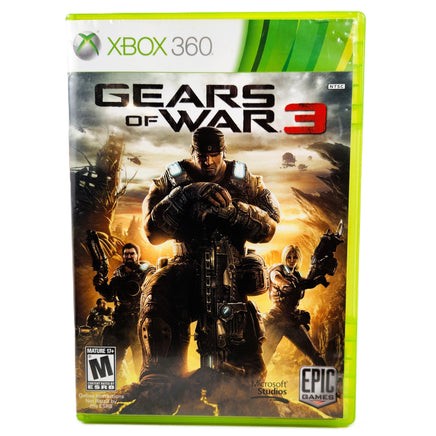 Gears Of War 3 Xbox 360 Very Good - Game Case Front Artwork