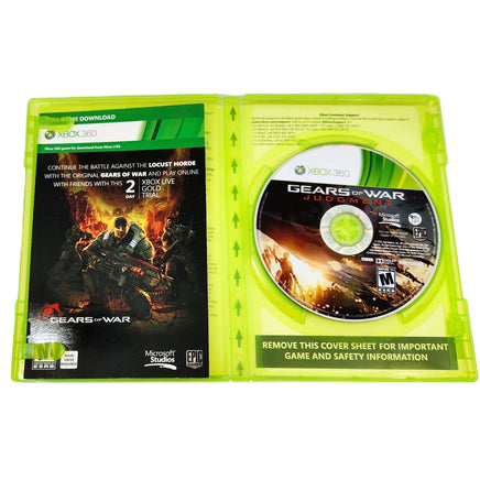 Gears Of War Judgment Xbox 360 Very Good - Inside Contents With Disc & Manual