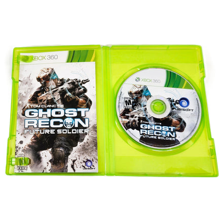 Ghost Recon Future Soldier Xbox 360 Very Good - Open Case Showing Disc & Manual