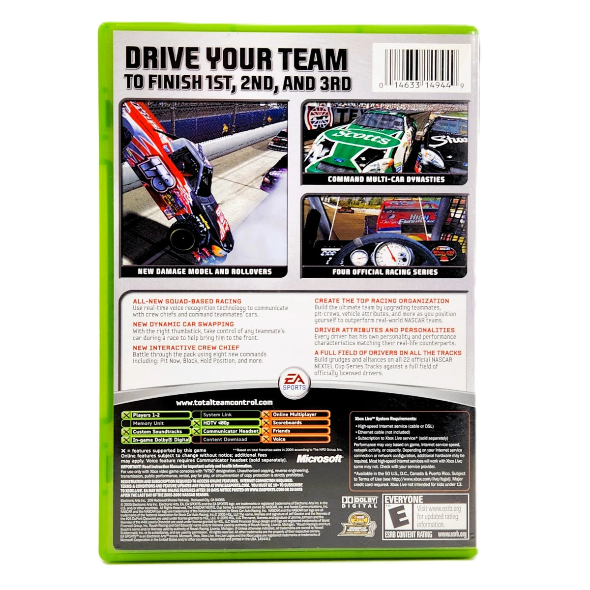 NASCAR 06: Total Team Control – Used Xbox Game | 2005 Racing