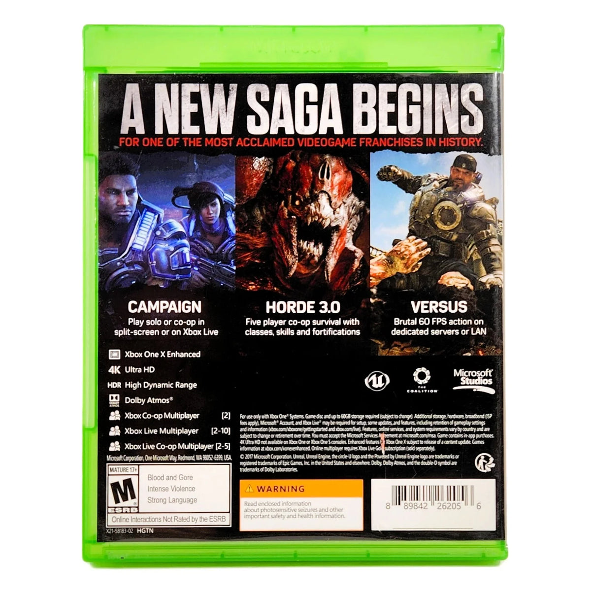 Gears of War 4 |Xbox One - Real Photos - Buy with Confidence