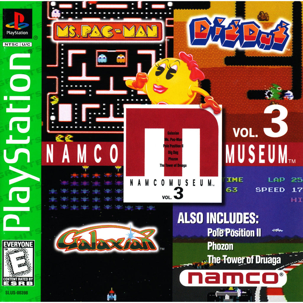 Namco Museum Volume 3 - PlayStation 1 Game - Complete