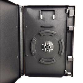 Empty Replacement Case with Memory Card Holder for Nintendo GameCube Games New - Open Case Showing Disc Holder
