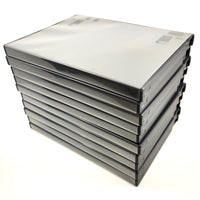 Ten (10) Empty Replacement Cases with Memory Card Holder for Nintendo GameCube (GCN) Games - New