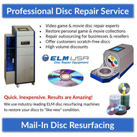 10 Discs - Professional Disc Repair Service - Video Game, Movie CD DVD Blu-Ray - Scratch Removal