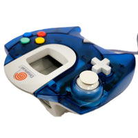 Official Oem Sega Dreamcast Controller Clear Transparent Blue Hkt7700 Very Good Loose - Product Front and Top