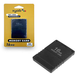 16MB Memory Card For PlayStation 2 Black PS2 Save Data Game Storage Brand New - View 1