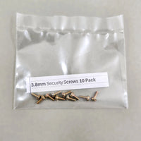 3.8mm Security Screws 10 Pack Nes SNES N64 Game Boy Color Cartridge Brand New Loose - View of Screw Pack in Baggie