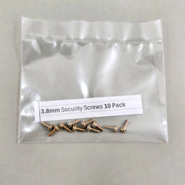 3.8mm Security Screws 10 Pack Nes SNES N64 Game Boy Color Cartridge Brand New Loose - View of Screw Pack in Baggie