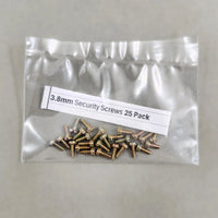 3.8mm Security Screws 25 Pack Nes SNES N64 Game Boy Color Cartridge Brand New Loose - View of Torx Screws in Baggie