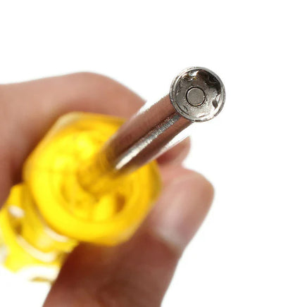 3.8mm 4.5mm Gamebit Screwdriver Set Nes SNES N64 Nintendo Sega Cartridge Console Tool Brand New Loose - Extremely Close Up View of 4.5mm Gamebit End of Driver