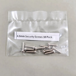 4.5mm Security Screws 10 Pack Nes SNES N64 GameCube Consoles Genesis Cartridges Brand New Loose - Close Up View of Torx Screws in Baggie
