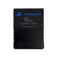 Sony PlayStation 2 Memory Card 8MB Black Genuine OEM Very Good Loose - View 1