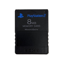 Sony PlayStation 2 Memory Card 8MB Black Genuine OEM Very Good Loose - View 1