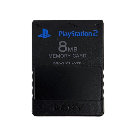 Sony PlayStation 2 Memory Card 8MB Black Genuine OEM Very Good Loose - View 1