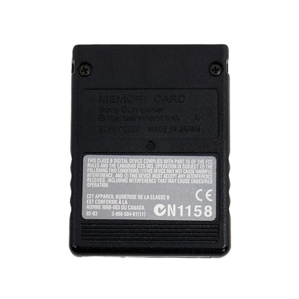 Sony PlayStation 2 Memory Card 8MB Black Genuine OEM Very Good Loose - View 2