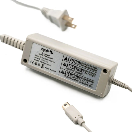 Power Charger AC Adapter Wii U Gamepad 7 Ft Cable For Wii U System Brand New Loose - Bottom View Showing Connector Plug