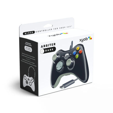Arbiter Wired Controller For Xbox 360 & PC Black Gamepad Replacement Brand New - View of Retail Packaging
