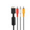 AV Composite Video Cable For PlayStation 1 2 3 6 Ft Brand New Loose - View 1 Connector Close Up