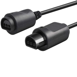 N64 Controller Extension Cable 6 Ft For Nintendo 64 Console Brand New Loose - Connector Detail Close Up View