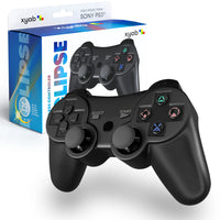 Eclipse Wireless Controller For PlayStation 3 Black Gamepad Replacement Brand New - View of Game Controller Sitting Outside of Retail Box in the Background
