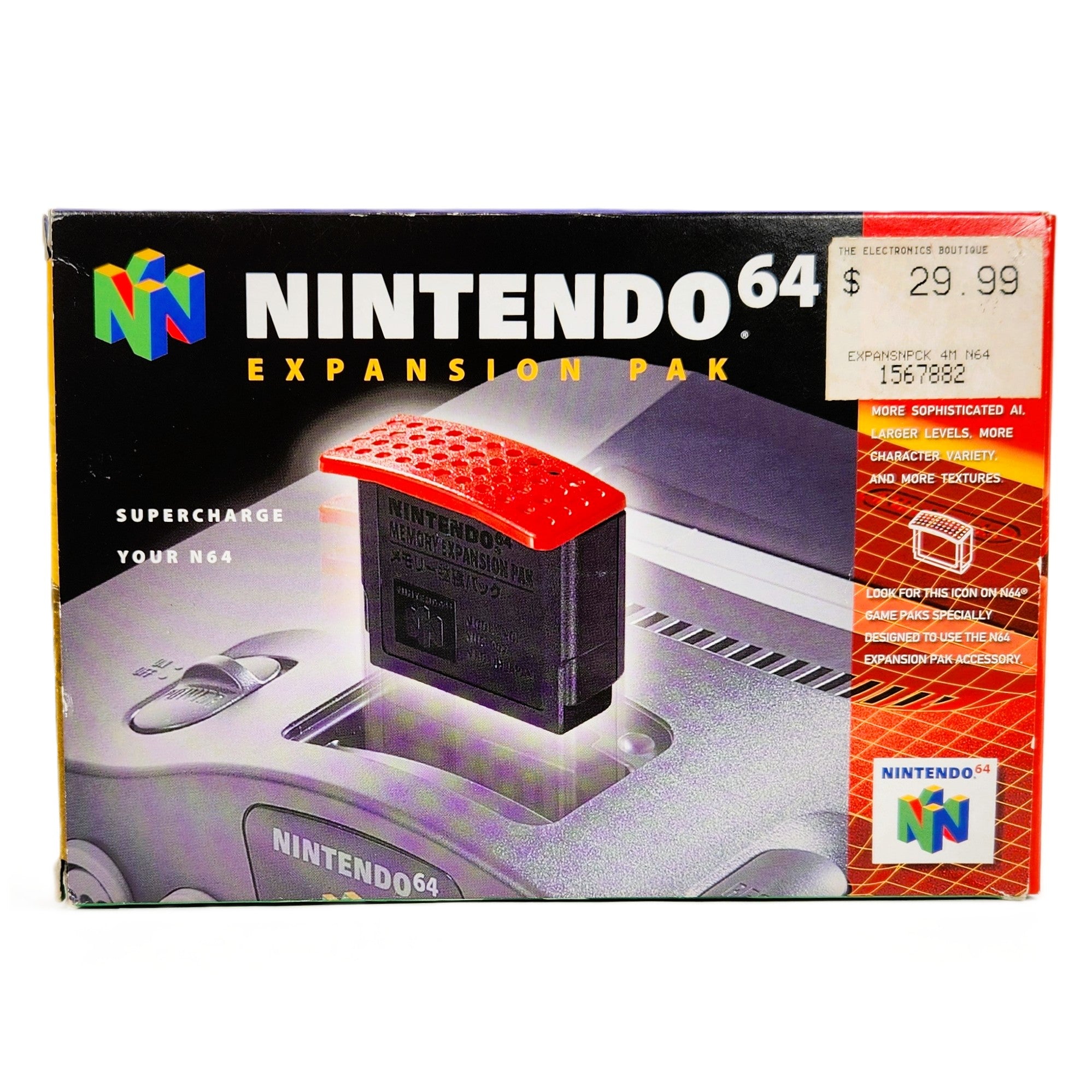 Buy OEM Nintendo 64 Expansion Pak – Complete in Box (CIB)| Retro