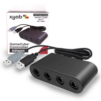 GameCube Controller Adapter Switch Wii U 4-Port Brand New - View of product in front of retail box
