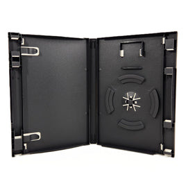 Nintendo GameCube Replacement Game Case 1-Pack – New Empty Case w/ Memory Card Holder - View of open case showing disc holder and memory card slot