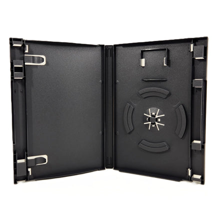 Nintendo GameCube Replacement Game Case 1-Pack – New Empty Case w/ Memory Card Holder - View of open case showing disc holder and memory card slot