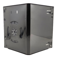 Nintendo GameCube Replacement Game Case 1-Pack – New Empty Case w/ Memory Card Holder - View of back of open case showing spine along with the front and back panels